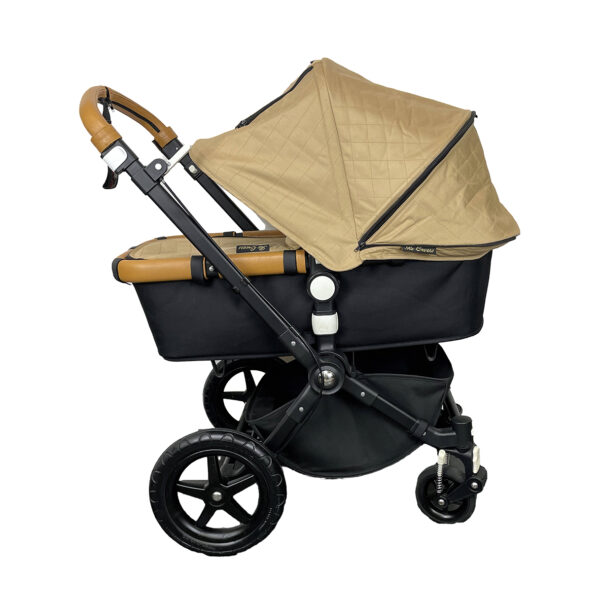 Bugaboo Cameleon Kinderwagen met beige zonnekap en wiegdekje