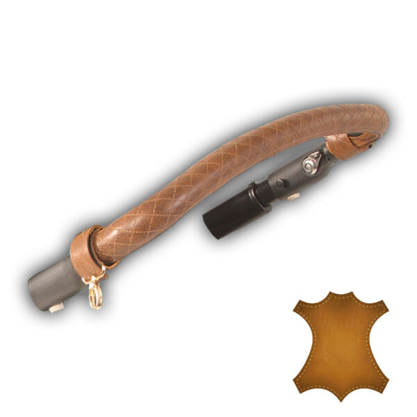 Kinderwagen Handgriffhülle aus echtem Leder (Schiebegriffbezug)
