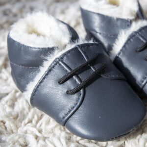 Lammleder Babyschuhe – Lammleder-Babyschuhe Blau