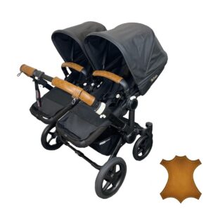 Bugaboo Donkey 3 Duo/Twin Polsterset Lammleder: 2x Schiebebügel und 2x Tragebügel