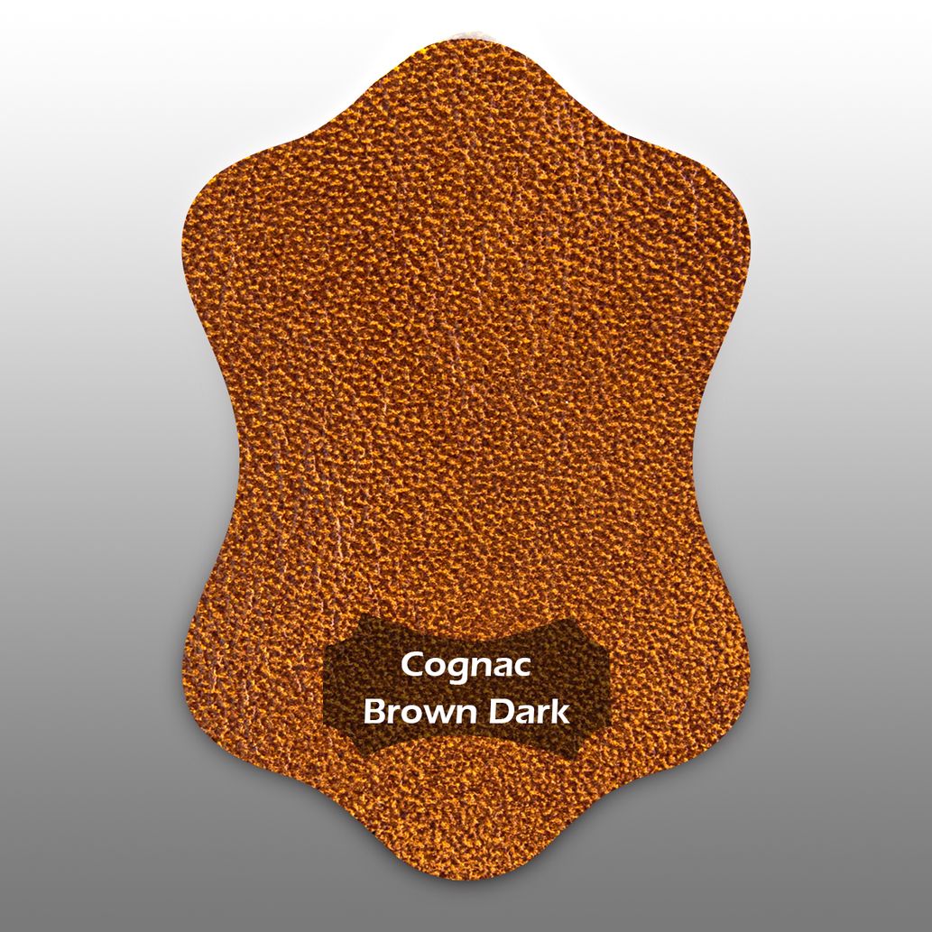 Lammleder Farbmuster Cognac Brown Dark