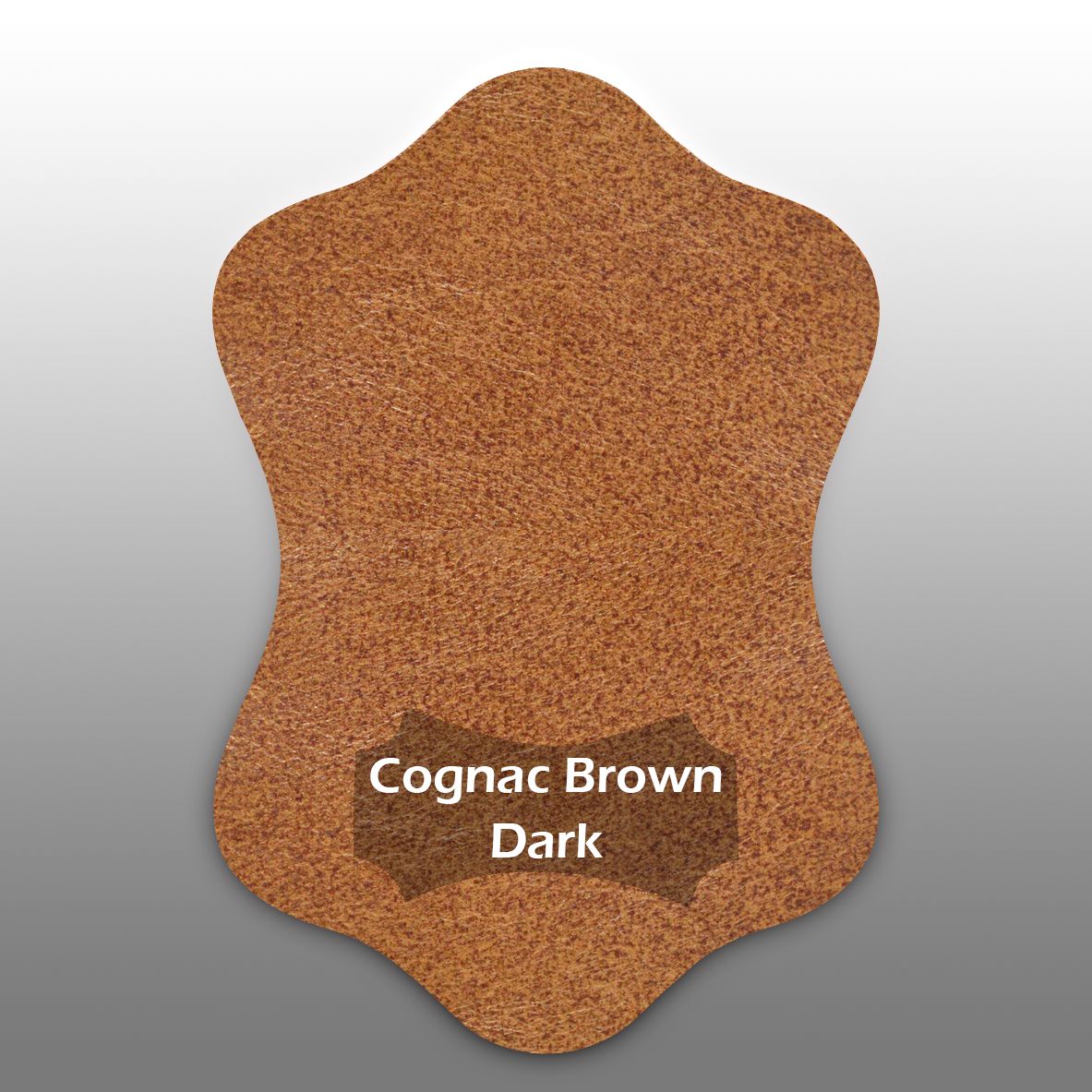 Lammleder Farbmuster Cognac Brown Dark