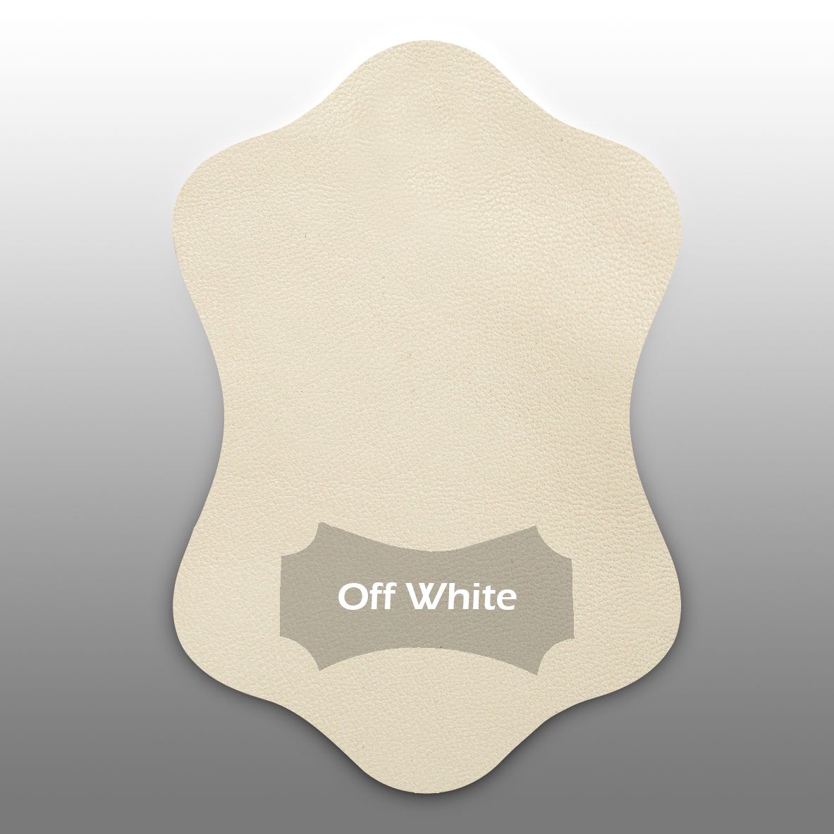 Lammleder Farbmuster Off White